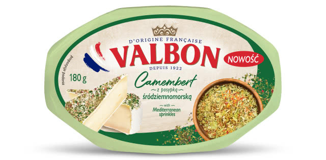 sery camembert z aromatycznymi posypkami