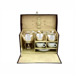 srebrny zestaw do herbaty