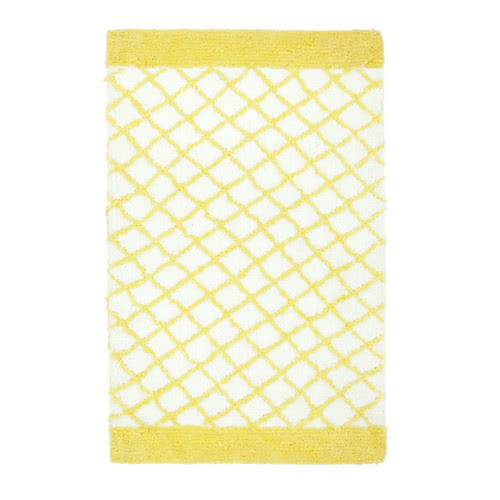 Biało-żółty dywan