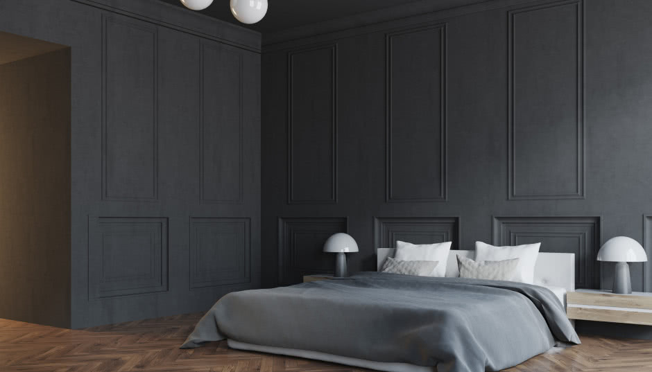 Czarne ściany w pokoju. Jak zastosować czarny kolor we wnętrzach?