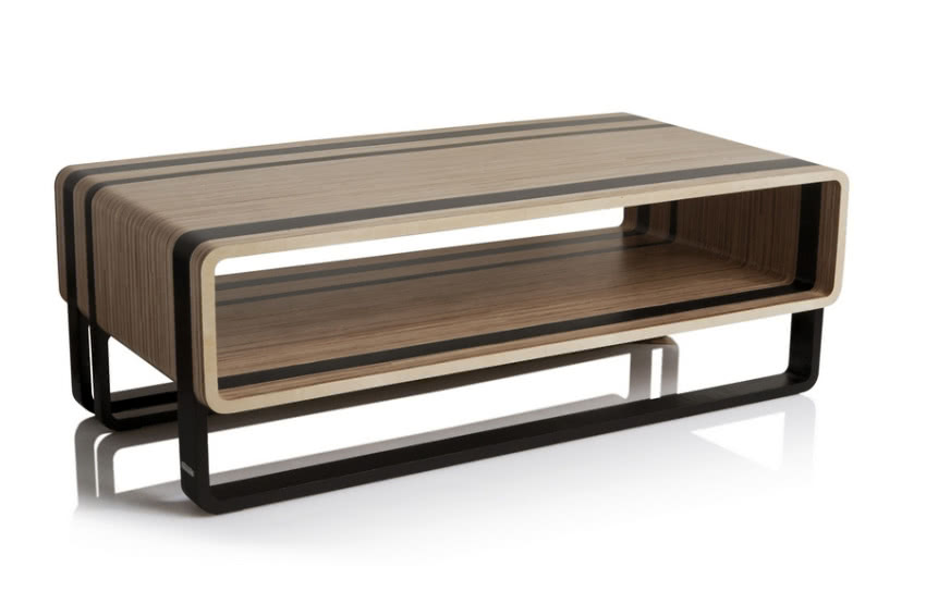 Stolik kawowy PASPAS z półką na czasopisma....