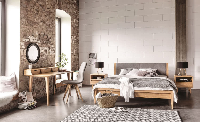 Kolekcja mebli sypialnianych Lovell 
powstała z...