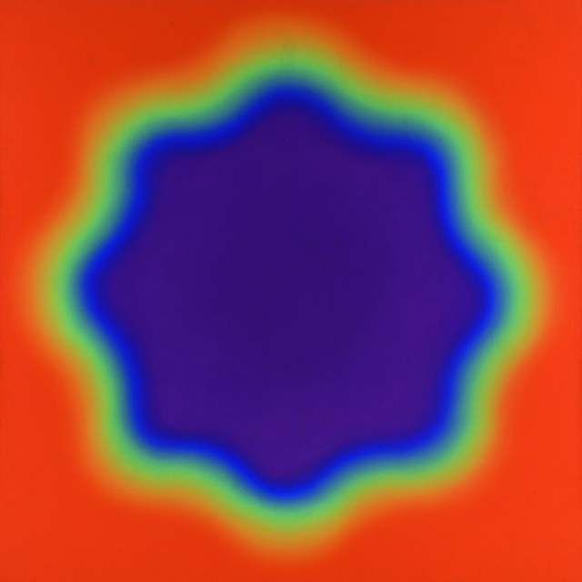 Wojciech Fangor, „M 39”, 1969,
olej na płótnie, 203 x 203 cm, kolekcja prywatna