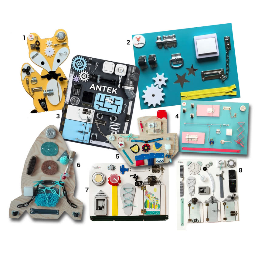 1. Tablica manipulacyjna Elegancik Marcel, Foxy...