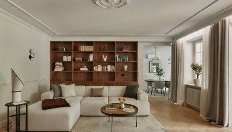 Klasyczne wnętrza pełne elegancji. Dom młody duchem