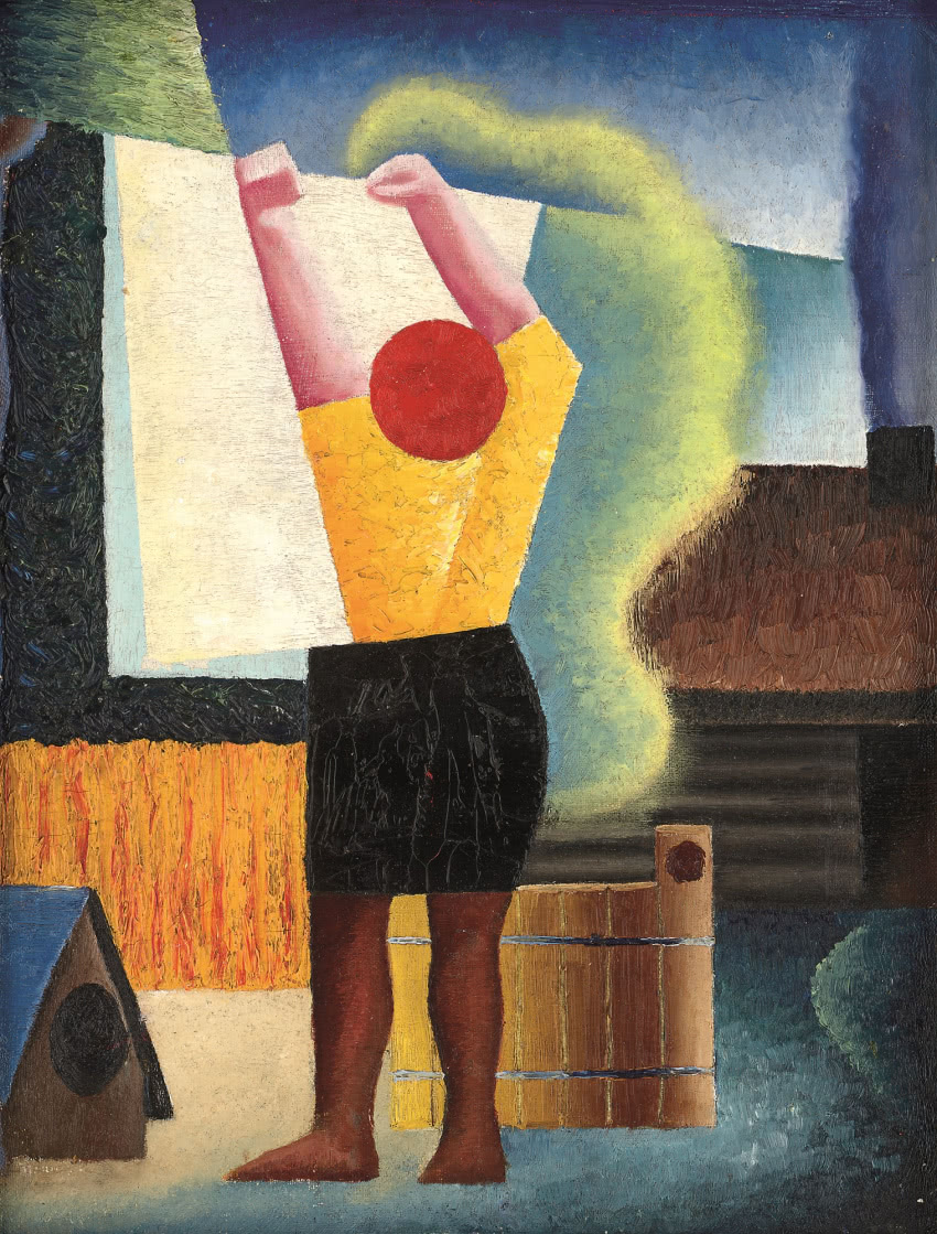 Vladas Drėma, „Praczka", 1930, olej, płótno,...