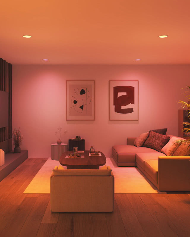 oświetlenie punktowe dostosowane do pory