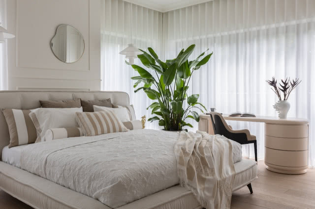 Sypialnia z łóżkiem 180 cm