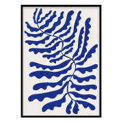 Plakat Blue Graphic Plant