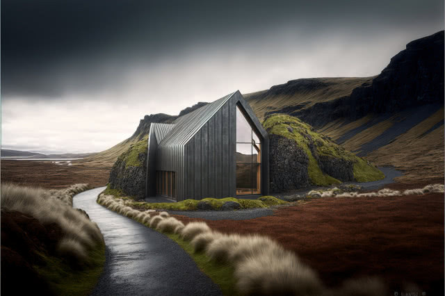 dom nowoczesna stodoła