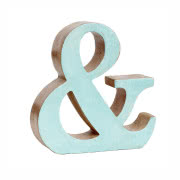 Dekoraycjna litera z drewna mangowca