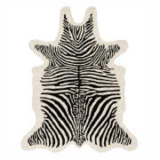 Ręcznie tuftowany dywan z wełny Savanna Zebra