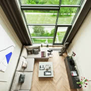 Wnętrza w apartamentowcu Woronicza Qbik projektu...