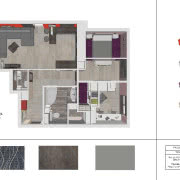 Rzut mieszkania - projekt wnętrza Magdalena...