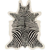 Ręcznie tuftowany dywan z wełny Savanna Zebra