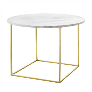 Stolik kawowy Eva, biały marmur, BLOOMINGVILLE, 1139 zł