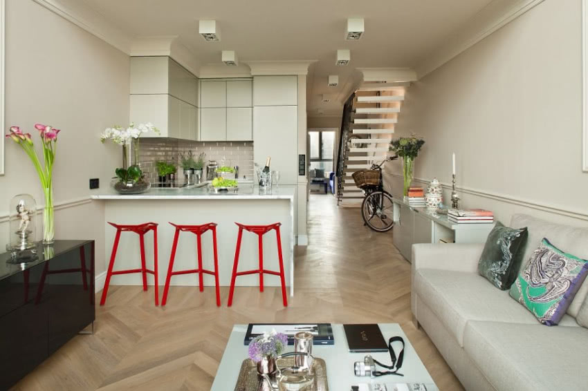 Kucnia pokazowego loftu Manhattan w...