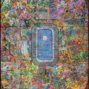 Dilan Gardi - Wodospad, akryl na płótnie, 100...