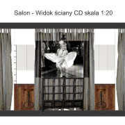 Rzut mieszkania - projekt wnętrza Magdalena...