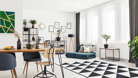 Geometria we wnętrzu, czyli styl graficzny