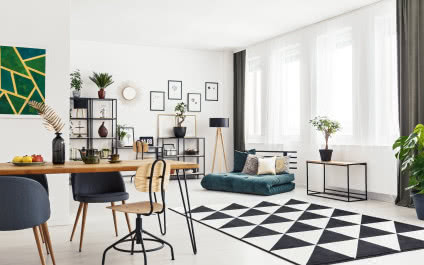 Geometria we wnętrzu, czyli styl graficzny