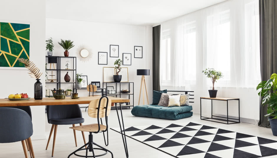 Geometria we wnętrzu, czyli styl graficzny