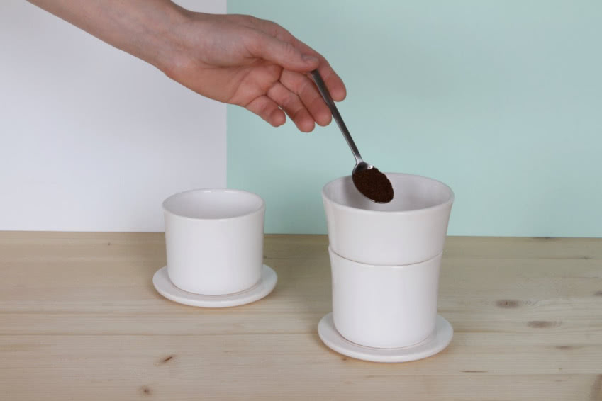 Kawiarka przelewowa do zaparzania kawy. Zestaw...