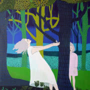 Dilan Gardi - Wodospad, akryl na płótnie, 100...