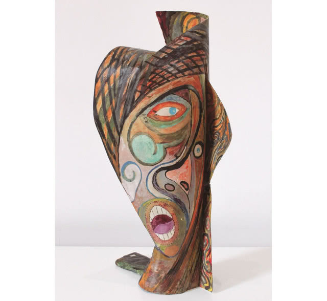 Germán Cueto, "Máscara estridentista", ok. 1924, Colección Ysabel Galán, México, fot. Cortesia del Museo Frederico Silva Escultura Contemporeana, San Luis Potosi, Mexico