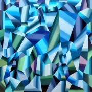 Dilan Gardi - Wodospad, akryl na płótnie, 100...