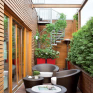 Szklane ściany apartamentu