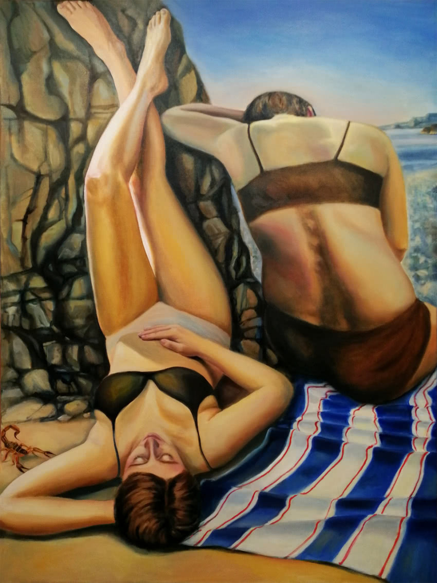 Ewelina Straszewicz - W cieniu skał olej na...