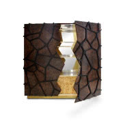 Wings - szafa ze srebrnymi skrzydłami, płyta MDF...