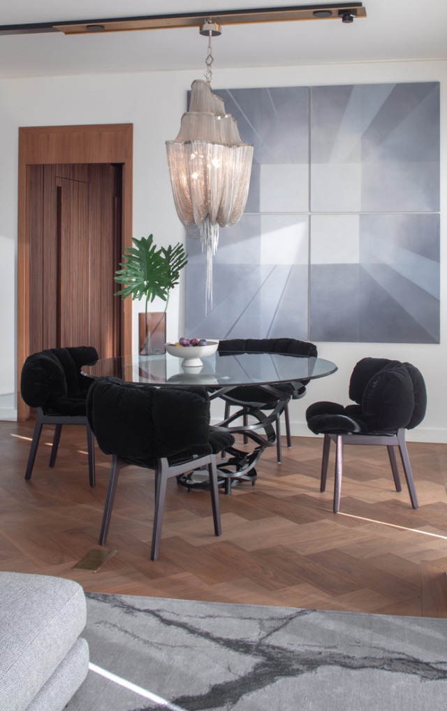 Strefa jadalniana w salonie