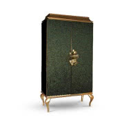 Wings - szafa ze srebrnymi skrzydłami, płyta MDF...