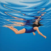 Dilan Gardi - Wodospad, akryl na płótnie, 100...