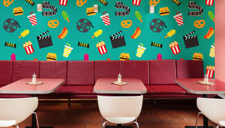 Tetris, Mario, Pac-Man na ścianie - pikselowe fototapety