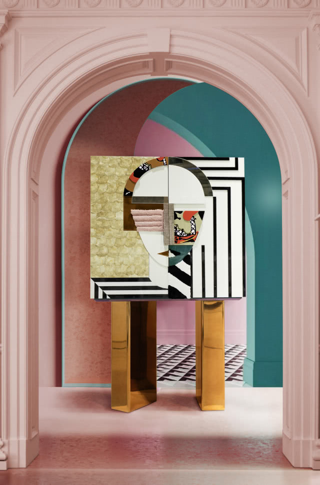 Zdjęcie obrazu w geometryczne wzory