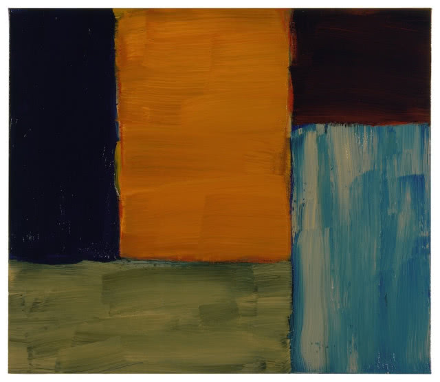 Sean Scully Orange Blue