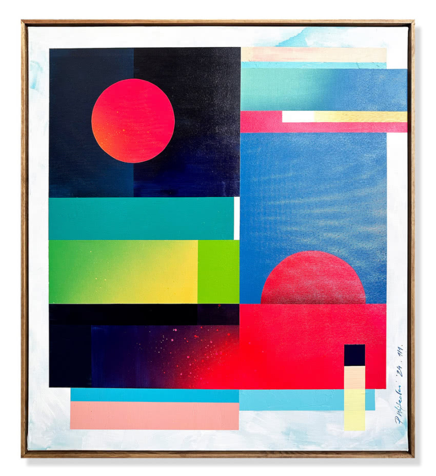 Piotr Wojtecki - Ocean City wym. 100 x 90 cm, 2024