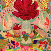 Dilan Gardi - Wodospad, akryl na płótnie, 100...