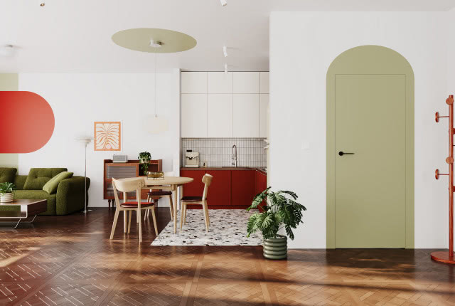 Model drzwi: SARA PRO, folia podkładowa - drzwi malowane farbą 