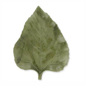 talerz z terakoty zielony