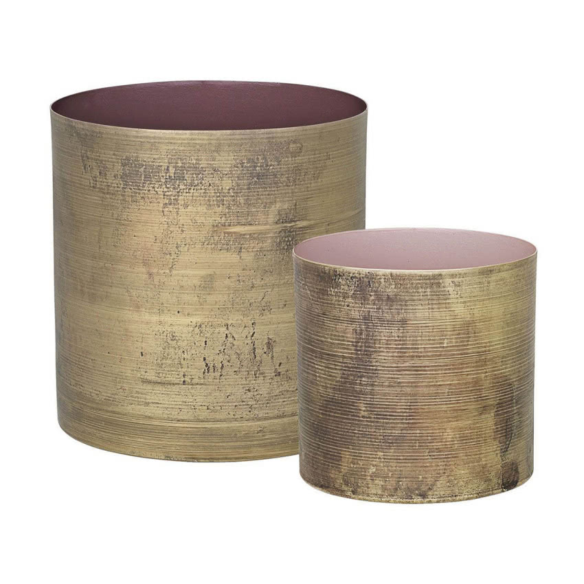 Komplet 2 doniczek Brass III, 219 zł,...