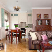 Część dzienna. Otwarta kuchnia idealnie wtapia...