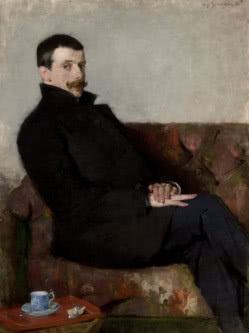 Olga Boznańska, "Portret Pawła Nauena", 1893