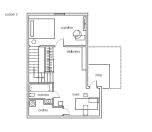 plan mieszkania - górny poziom 