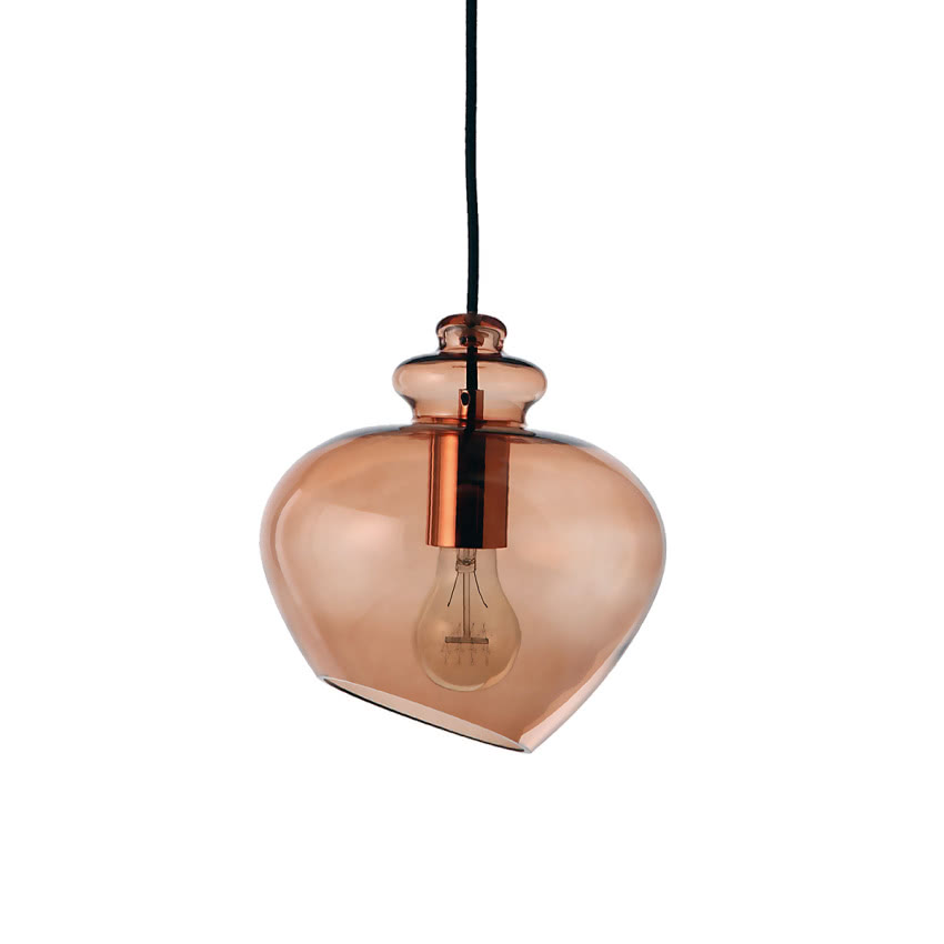 Szklana lampa wisząca Grace, Frandsen,...