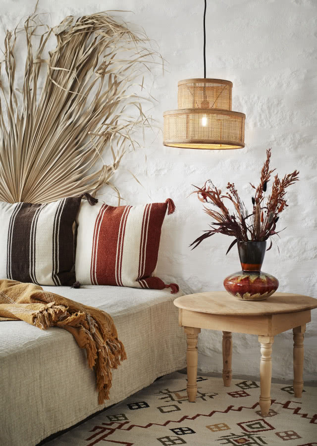 Zdjęcie sypialni urządzonej w stylu naturalnym