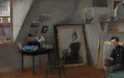Olga Boznańska "Wnętrze pracowni", 1895